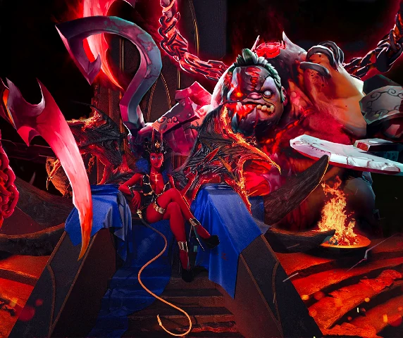 Dota 2 Pudge y Queen of Pain