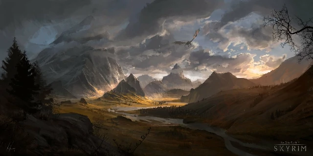 Paisaje de Skyrim