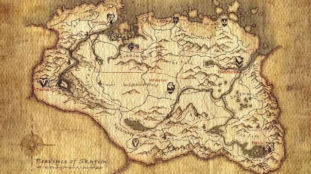 Mapa de Skyrim